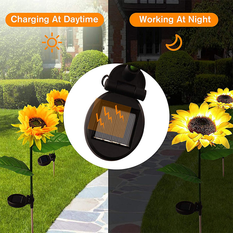 Outdoor Solar Sunflower Lights