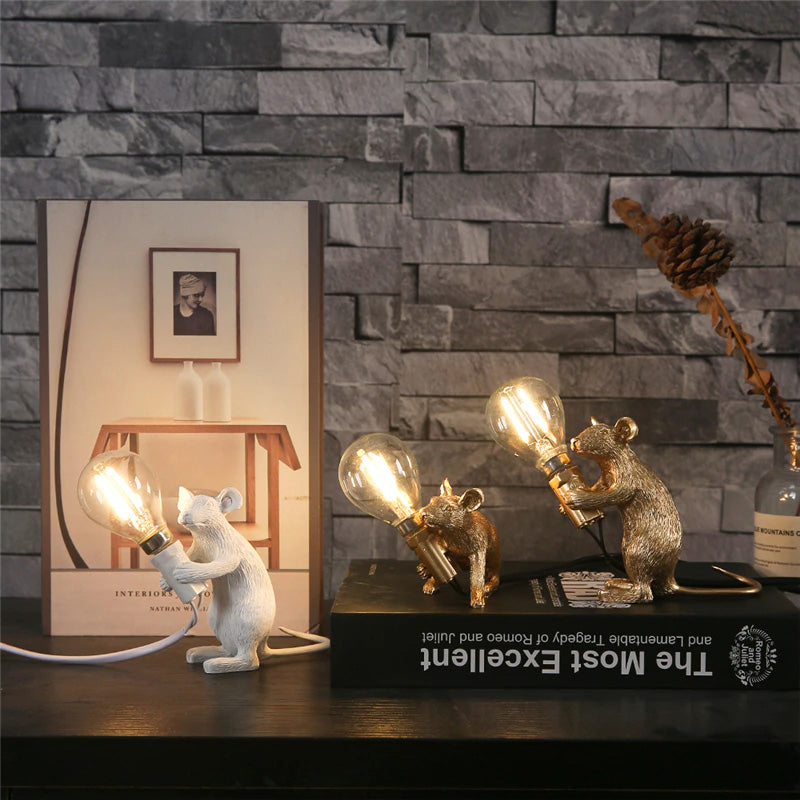 Mouse Shape Resin Creative Desk Light