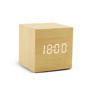 digital wooden alarm clock