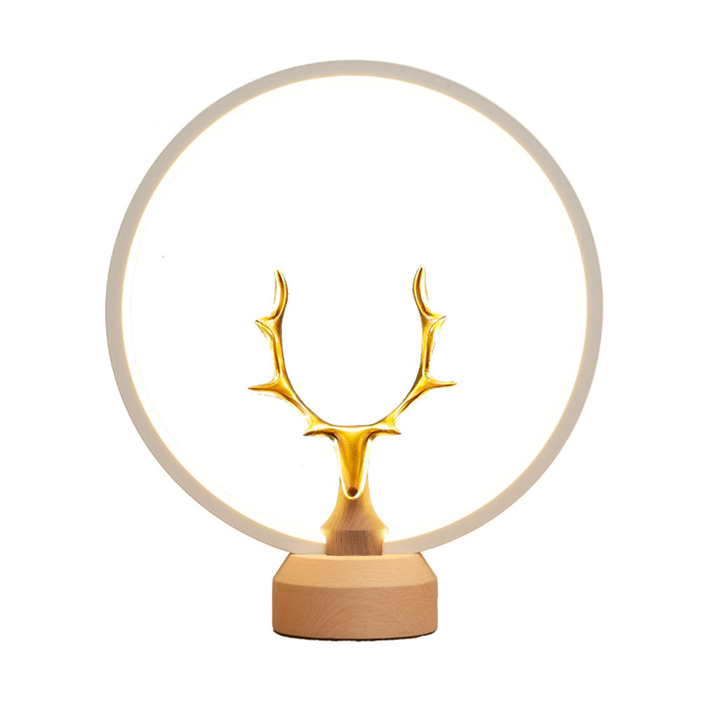 antler gold table lamps