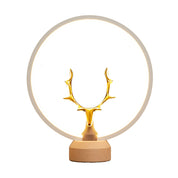antler gold table lamps
