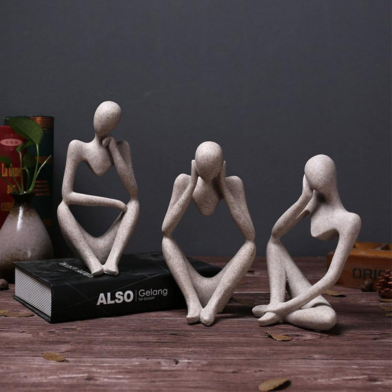 abstract thinker statue