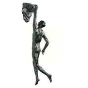 climbing man wall sculpture