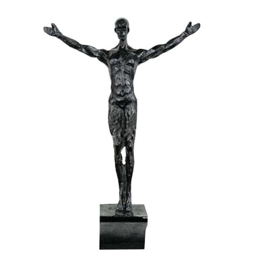 climbing man wall sculpture