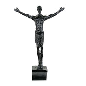 climbing man wall sculpture