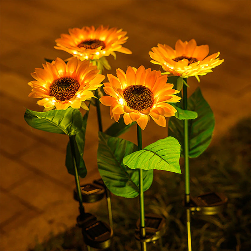 Outdoor Solar Sunflower Lights
