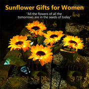 Outdoor Solar Sunflower Lights