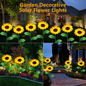 Outdoor Solar Sunflower Lights