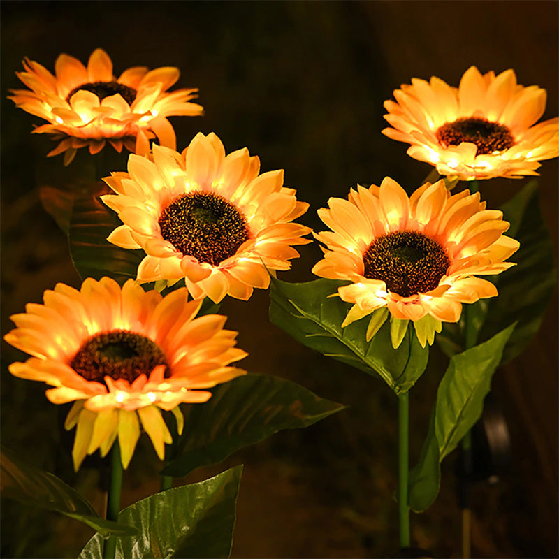 Outdoor Solar Sunflower Lights