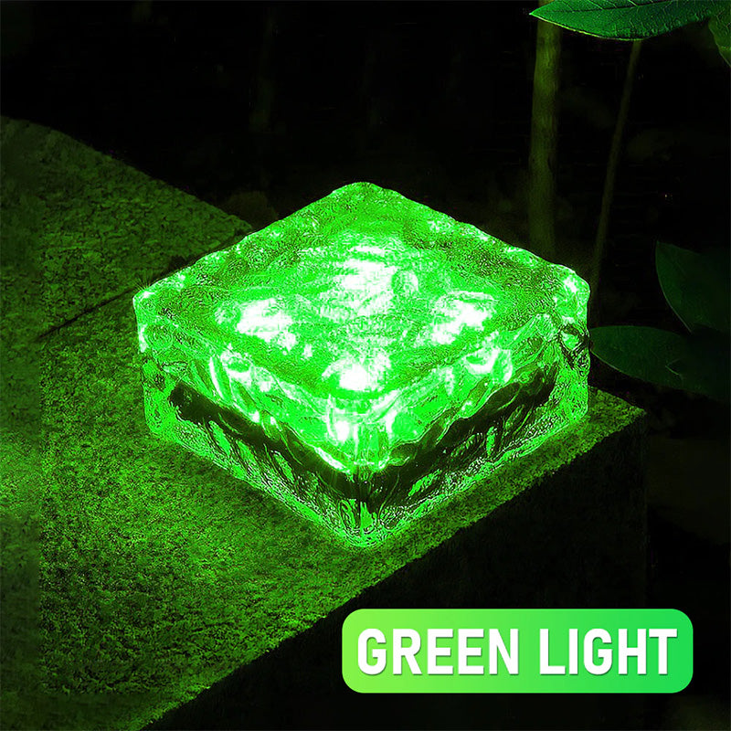 Solar Led Ice Cube Brick Light