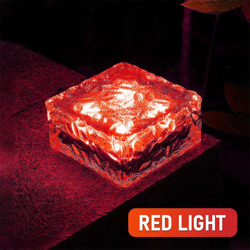 Solar Led Ice Cube Brick Light