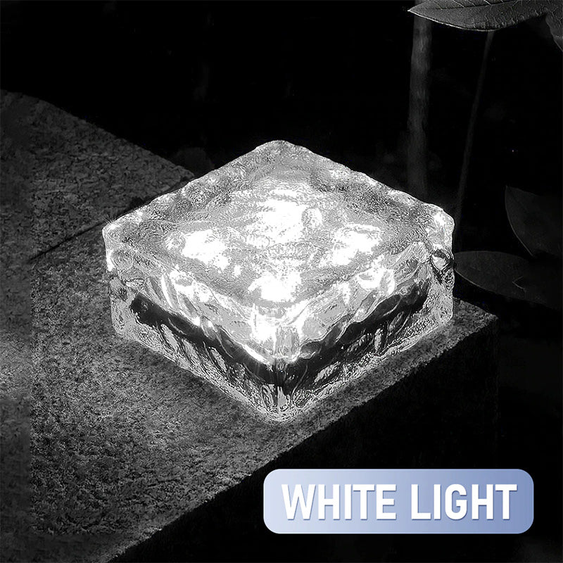 Solar Led Ice Cube Brick Light