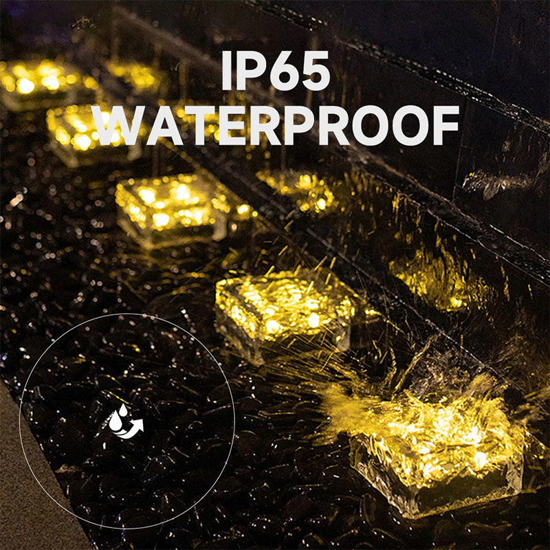 Solar Led Ice Cube Brick Light