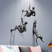 climbing man wall art