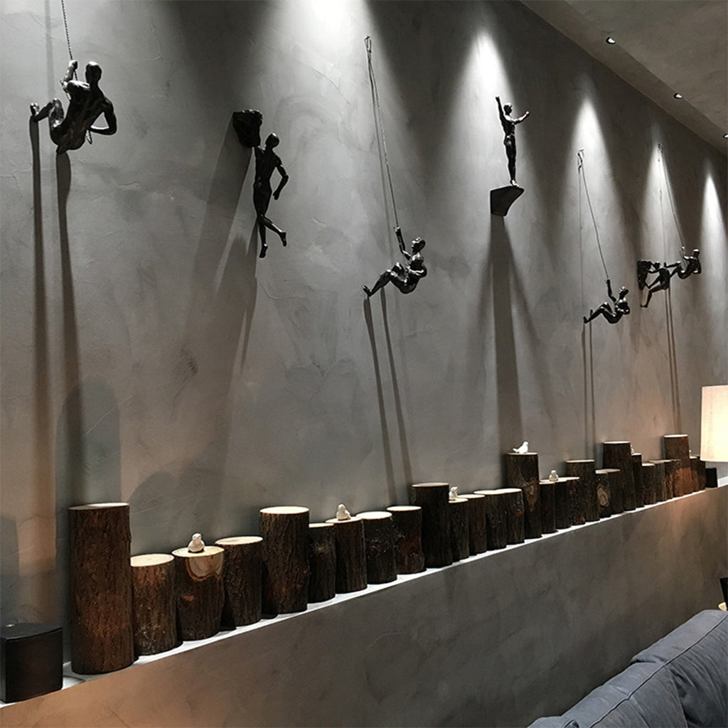 climbing man wall art