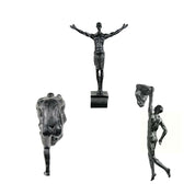 climbing man wall sculpture