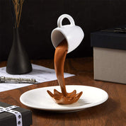 Floating Coffee Cup Sculpture