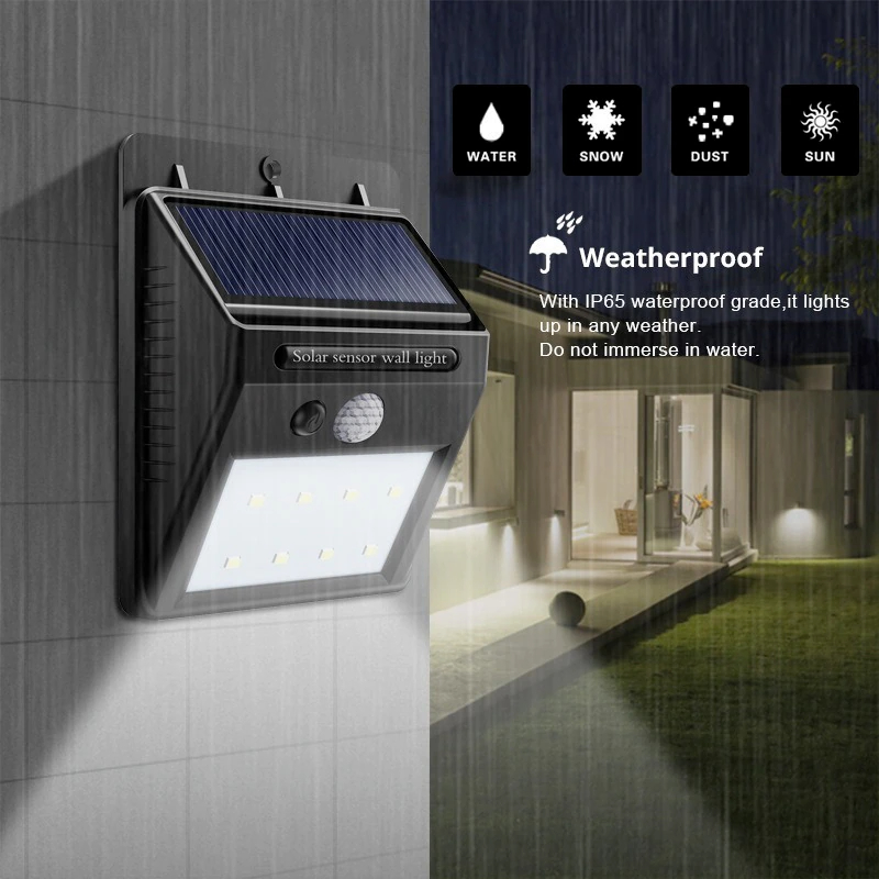 LED Solar Sensor Light