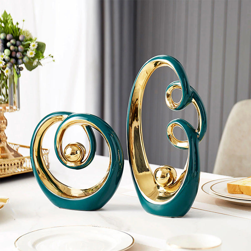 Modern Abstract Art Ceramic Statue