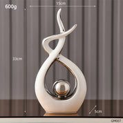 Modern Abstract Art Ceramic Statue