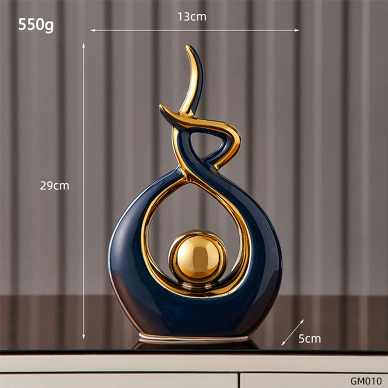 Modern Abstract Art Ceramic Statue