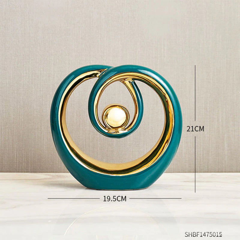 Modern Abstract Art Ceramic Statue