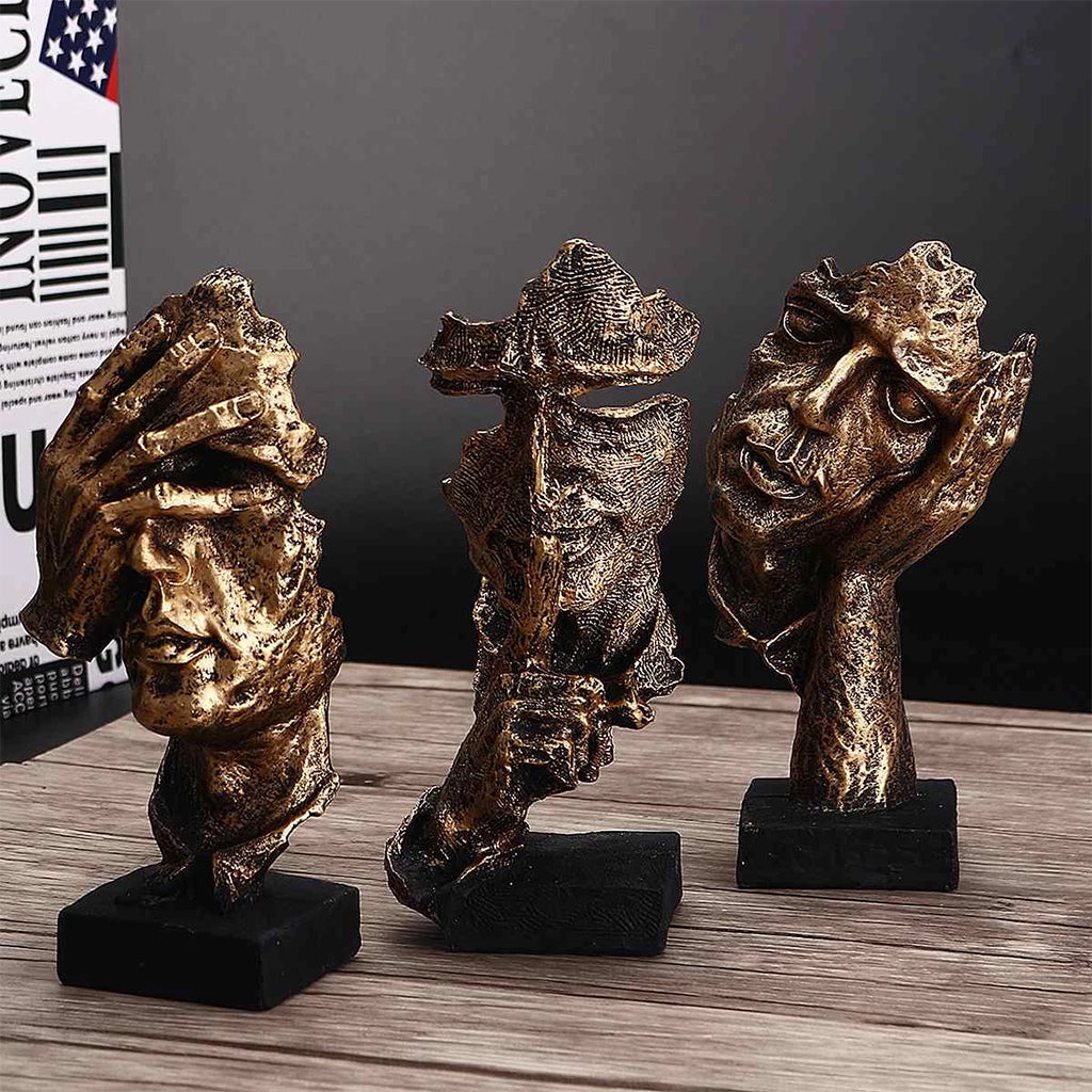 Silence Is Gold Statue