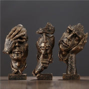 Silence Is Gold Statue
