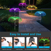 Solar Garden Jellyfish Lights