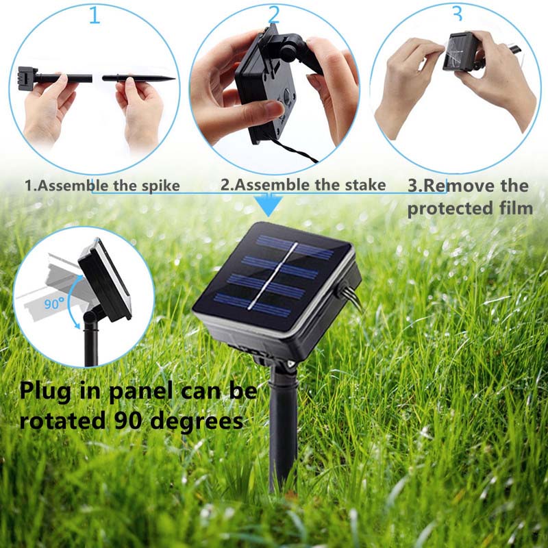 Solar LED Meteor Shower Light