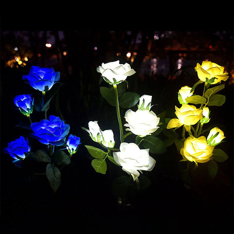 Solar Simulation Rose Flower