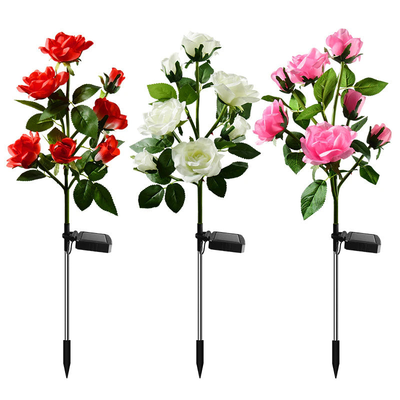 Solar Simulation Rose Flower