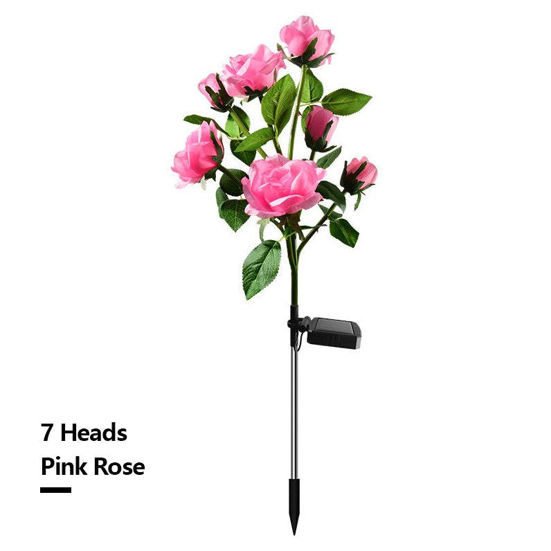 Solar Simulation Rose Flower