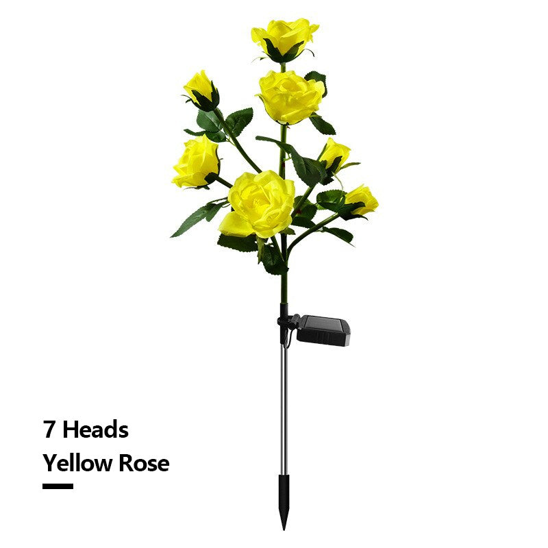 Solar Simulation Rose Flower