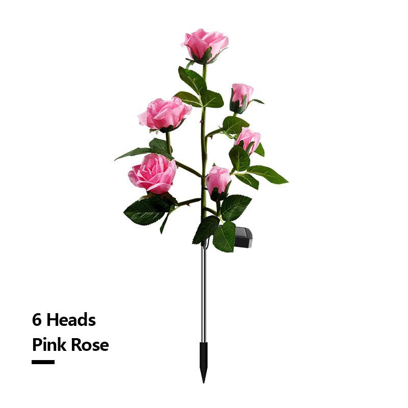 Solar Simulation Rose Flower
