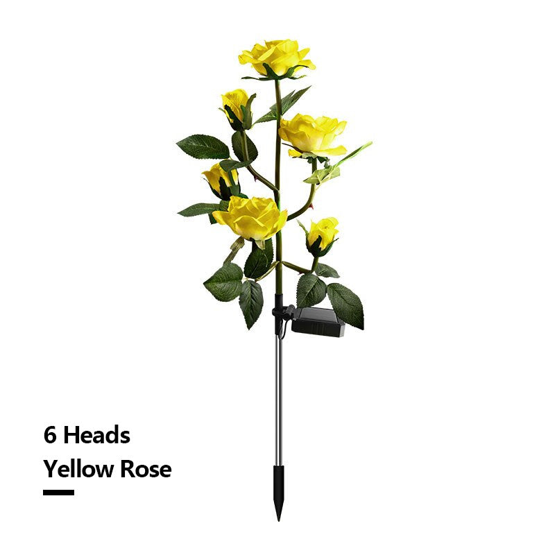 Solar Simulation Rose Flower