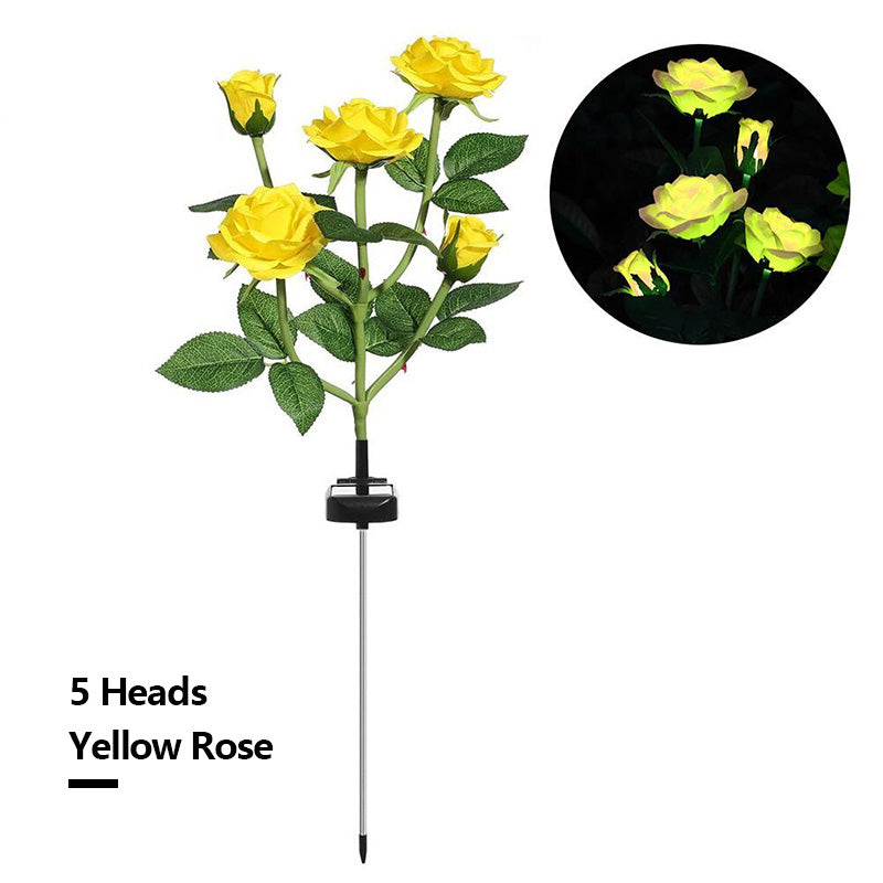 Solar Simulation Rose Flower