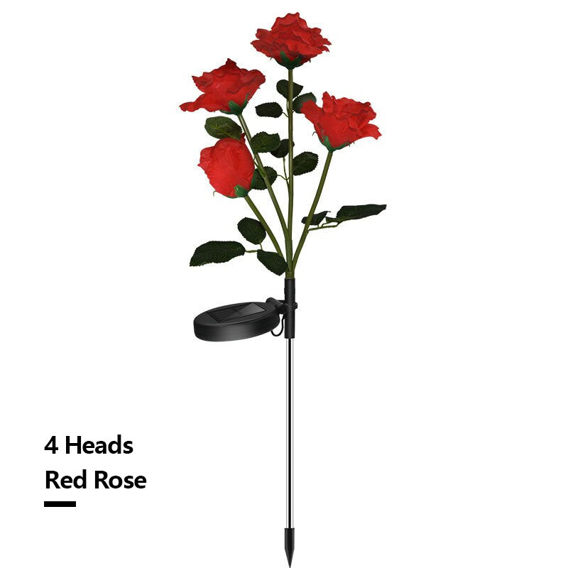 Solar Simulation Rose Flower