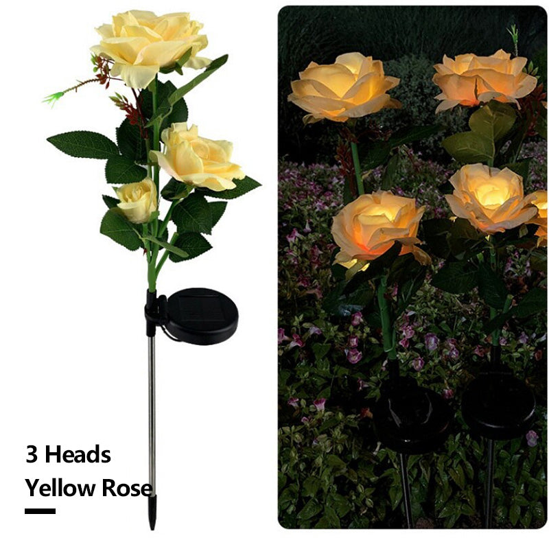 Solar Simulation Rose Flower