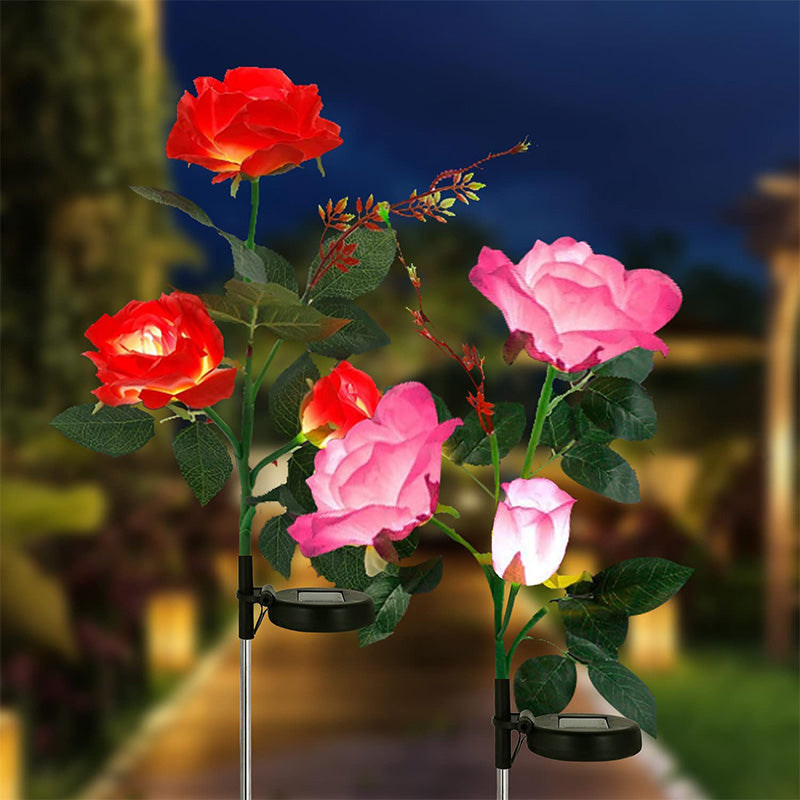 Solar Simulation Rose Flower